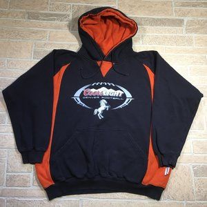 Coors Light Denver Broncos NFL Heavy Cotton Hoodie